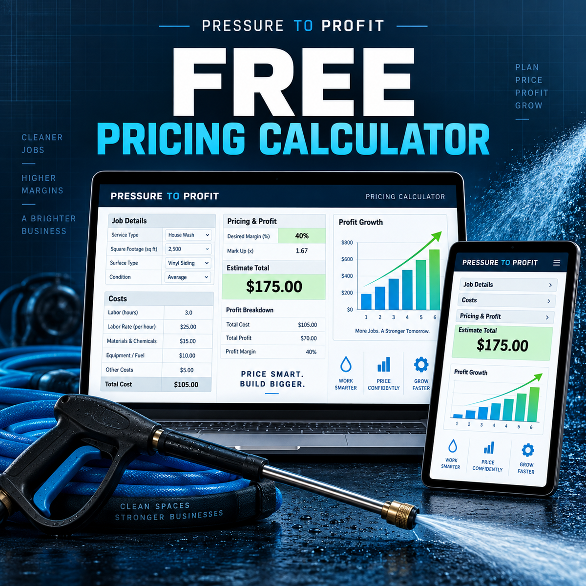 Free Pressure Washing Pricing Calculator